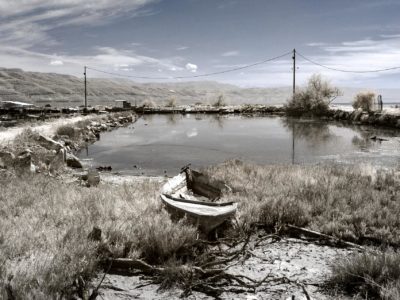 Boat Rotting on Land (Infrared)